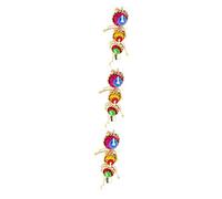 VANZACK 3pcs Natural Rattan Chew Toy for Parrots Safe Parrot Bite Toy Bells Encourages Exercise Healthy Teeth for Budgies Macaws African and More