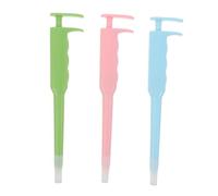 VANZACK 3pcs Pet Pill Shooter with Silicone Heads Accurate Push Action Dispenser for Cats and Dogs Easy to Clean Medicine Feeder for Small Pets Versatile for Various Liquid Consistencies