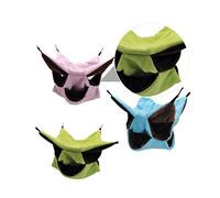 VANZACK 3Pcs Plush Hamster Hammock Three-Layer Hanging PET Bed 30x30cm for Small Animals Warming Sleep Bag Accessories