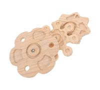 VANZACK 3pcs Teething Toys for Chinchilla and Rabbit Rotating Chew Windmill Flowers Stars Snowflakes Interactive Small Animal Cage Accessories