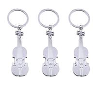 VANZACK 3pcs Violin Keychains Creative Violin Bottle Openers Key Chain Pendants for Music Lovers for Bag Hanging Decors Music Keychain