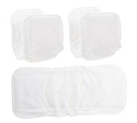 VANZACK 3Pcs Washable Diapers Bamboo Cotton Reusable Newborn Urinal Pads Soft Breathable Cloth Nappies Elastic Fit for Outdoor Use