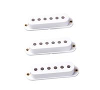 VANZACK 3pcs White Single Coil Pickup Covers for St Guitar Replacement Parts for Electric Guitar for White Accessories