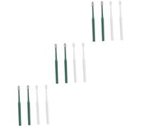VANZACK 3sets Soft Bristle Pet Toothbrush for Dogs and Cats Handheld Oral Cleaning Tool Comfortable Durable Design for Kittens Puppies Easy Deep Cleaning 4pcs*3
