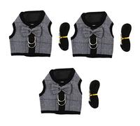 VANZACK 3sets Vest and Leash Lightweight and Breathable Pet Suit for Daily Walks and Themed Parties Comfortable Design for