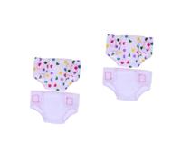 VANZACK 4 pcs Adjustable Doll Diapers Cloth Doll Underwear Reusable Training Pants for Pretend Play Nappy Accessories