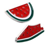 VANZACK 4 pcs Watermelon Brooch Cute Fruit Shaped Sweater Clips Lapel Pins for Women Men Scarf Decoration Party Festival Accessories