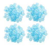 VANZACK 400PCS Blue Glow the Dark Resin Pebbles Handmade Luminous Stones for Aquarium Decor Garden Pathways Succulent Pots Durable Weatherproof Landscaping Rocks