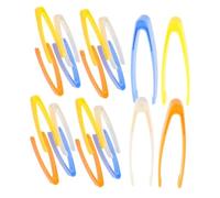 VANZACK 40pcs Plastic Tweezers for Crafting DIY Projects and Sensory Play Safe and Fine Motor Skill Development Tools for Home and School