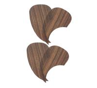 VANZACK 4pcs Acoustic Guitar Pickguard, Simulation Wood Grain Pvc Pick Guard, Coffee Finish, Self-adhesive Guitar Protection for Practice and Stage Performances