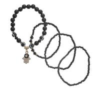 VANZACK 4pcs Adjustable Evil Eye Bracelets for Women Braided Protection String Wristbands with Chic Beaded Charm Minimalist Bohemian and Luck