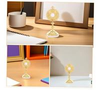 VANZACK 4pcs Alloy Standing Crucifix Classic Catholic Jesus Cross Ornaments for Living Table Shelf Religious Decorations with Intricate Details Faith Symbol for Home and Church