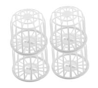 VANZACK 4pcs Bird Nest Pan for Parrot Cage Sturdy Plastic Nesting Material for Finch Breeding Versatile Storage Basket for Bird Hut Complete Nesting Kit Accessories