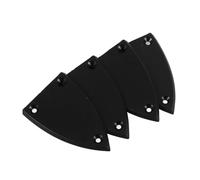 VANZACK 4pcs Black Plastic Guitar Truss Rod Covers for Electric Guitar Triangle Shape Resistant to Wear and Tear Protect Truss Rod