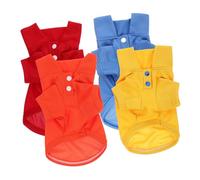 VANZACK 4pcs Decorative Pet Sweatshirt Breathable Summer Puppy T Shirt for Dogs Comfortable Casual Outfit for Festivals Parties Everyday Wear