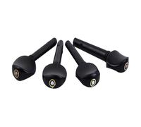 VANZACK 4pcs Ebony Violin Tuning Pegs Replacement with Fish Eye Inlay Smooth Edges String Turners for Violins Instrument Accessories