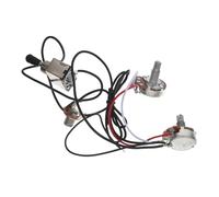 VANZACK 4pcs Electric Guitar Control Circuit Potentiometer Switch Chrome Wiring Harness for Guitar Sound Control Easy Installation for Musical Instrument