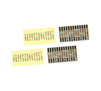 VANZACK 4pcs Guitar Fretboard Sticker Labels for Learning Scale Fretboard Labels Sticker Map for Guitar Beginners to Practice Fingerboard at Home Random Color