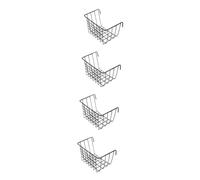 VANZACK 4pcs Hay Feeder Hollow Cast Iron Basket for for Guinea Pig Cages Easy to Install Hay Holder