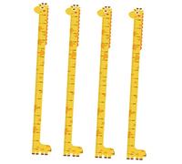 VANZACK 4pcs Height Growth Chart Wall Decals for Boys and Girls Bedroom Removable Measurement Chart Self-Adhesive Wallpaper Nursery Decor Growth for Wall