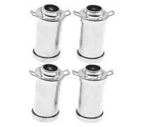 VANZACK 4pcs Mini Metal Milk Can Retro Alloy Cream Jug for Dollhouse Vintage Miniature Kitchen Decor Accessories for Tiny House Scene Role Play