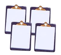 VANZACK 4pcs Mini Writing Board Decor for Dollhouse DIY Miniature Paper Clipboards for Creative Micro Landscape Accessories Practical Stationery Model for Imaginative Play and Home