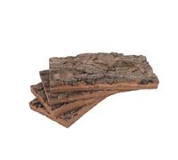 VANZACK 4pcs Natural Tree Bark Sheet Cork Bark Background Mossy Landscape for Terrarium Decor Craft Supplies