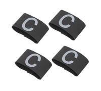 VANZACK 4Pcs Portable Captain Armbands Wear-resistant Football Bands for Soccer Team Leaders Elastic Sports Band for Adults and Youth Training