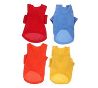 VANZACK 4pcs Portable Pet Clothes Breathable Dog Sweatshirt Cat Shirt Apparel Xs for Dogs Adorable Spring Summer Outfit