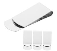 VANZACK 4pcs Portable Stainless Steel Money Clip Wallet Multi-Function Money Fixing Clamp Card Storage Holder Lightweight Outdoor Use