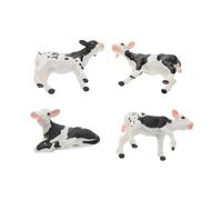 VANZACK 4pcs Realistic Cow and Calf Toy Models for Boys and Girls Learning Aid Farmyard Animals Cows Toys for Toddlers