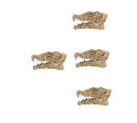 VANZACK 4pcs Resin Reptile Terrarium Kit Compact Aquatic Turtle Tank Accessories for Lizards Snakes and More Realistic Decor for Betta Fish and Spider Habitats Easy Maintenance Design