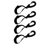 VANZACK 4Pcs Rotatable Stroller Hooks Durable Hangers for Bags Keys Swivel Design for Pushchairs Wheelchairs Shopping Premium Quality Stroller Hanger