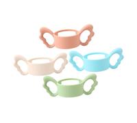 VANZACK 4pcs Silicone Bottle Handles Grip Feeding Bottle Handle for Boy Girl Boy Girl Newborn Milk