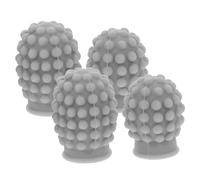 VANZACK 4pcs Silicone Drumstick Tips Drumstick Ends Caps Mute Practice Accessories 7a5a Size Grey Percussion Instrument Covers for Silent Drum Kit Use