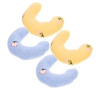 VANZACK 4pcs Soft Little Cat Pillows U-shaped Neck Cushion for Cats Washable for Comfortable Sleep