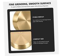 VANZACK 4pcs Solid Brass Round Paperweight for Calligraphy Desk Decoration for Home and Office Creative Chinese Style Letterweight Large Paper Holder