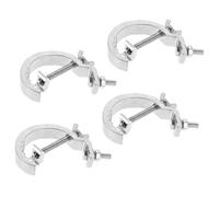 VANZACK 4pcs Stage Light Clamp Hook for Par Lights Heavy Duty 17mm Wide Metal Clamp with Anti Scratch Feature