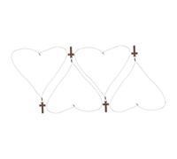 VANZACK 4pcs Vintage Religious Pendant Jewelry for Men Women Lightweight Cord Design for Easter and Bible Verse