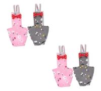 VANZACK 4pcs Washable Bird Diaper Flight Suit for Parrots and Birds Lightweight Reusable Pet Clothing Stylish Parrot Cosplay Outfit Elegant Design for Cockatiels Budgies and More