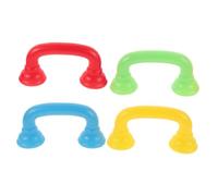 VANZACK 4pcs Whisper Phones for Speech Therapy and Reading Practice Portable Lightweight Pronunciation Telephone Receivers in Green Blue Red Colors for Learning