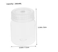 VANZACK 4PCS Wide Mouth Lab Bottles with High Transparency for Chemical Storage and Plant Tissue Culture Growth Observation Reusable Combination Containers for Easy Cleaning and Sample