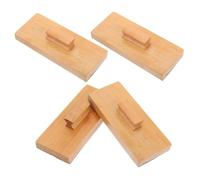 VANZACK 4pcs Wooden Sandpaper Blocks Lightweight Portable Percussion Instruments for Early Music Education Rhythm Training Tools for Home Kindergarten Outdoor Use