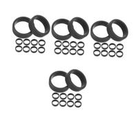 VANZACK 4sets Men Silicone Rings Comfortable Sports Finger Rings Flexible and Breathable Workout Decor for Wedding Fitness and Outdoor Activities Ergonomic Design 10pcs*4