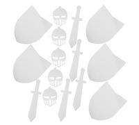 VANZACK 5 Sets Cardboard Knight Mask for DIY Crafts Role Play Party Activities Lightweight Safe Dress Up Accessories