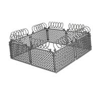 VANZACK 5 Sets Military Fence Model for DIY Assembly Plastic Protective Net for Building War Scenes Creative Outdoor Plaything Parent Interaction Educational Supply