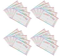 VANZACK 50 Sheets Punch Cards for Classroom Behaviour Tracking and Rewards, Paper Material with Vibrant Cartoon Designs, Easy to Use Incentive Chart Suitable for School and Home Teaching