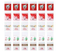 VANZACK 500pcs Christmas Candy Wrapping Bags Self-adhesive Treat Bags with Beautiful Festive Pattern for Dessert Buffet Tables and Restaurant Use Safe to Use