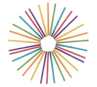 VANZACK 50pcs Colorful Wooden Rhythm Music Sticks Set Engaging Musical Instruments for Classroom Preschool and Interactive Activities for Developing Musical Skills and Group Play