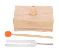 VANZACK 528hz Tuning Fork Set with Wooden Resonator and Mallet, Aluminium Alloy, for Meditation and Relaxation Techniques, Pure Warm Sound